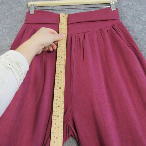 Quince Women's French Terry Modal Wide Leg Pants Smocked Waist Rose Medium 502 - Picture 11 of 13